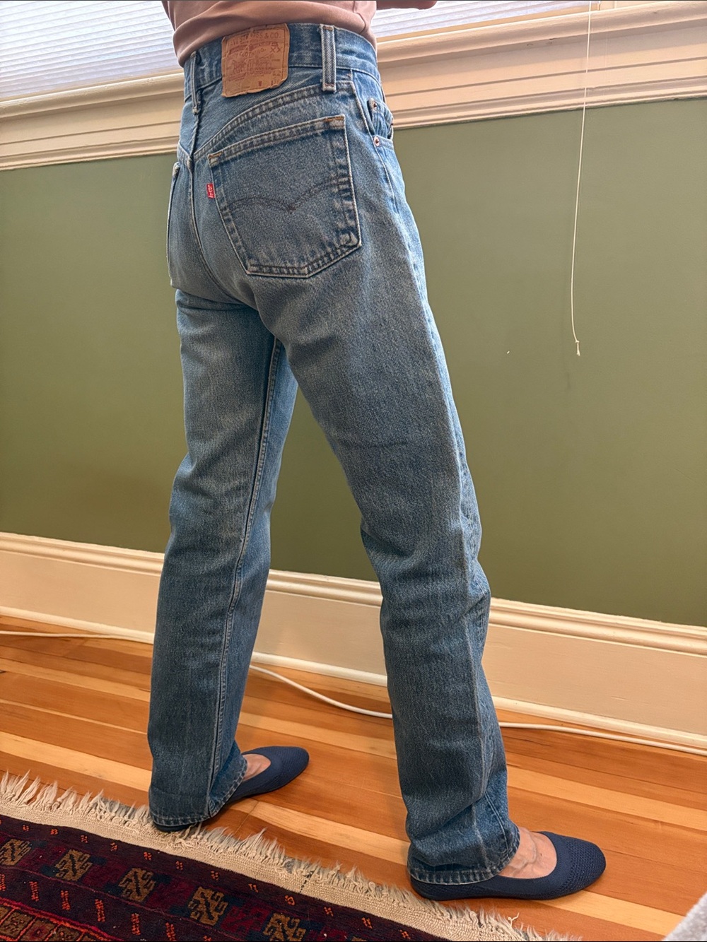 Levi's 501 Jeans - Medium Blue Denim - fits like size 26